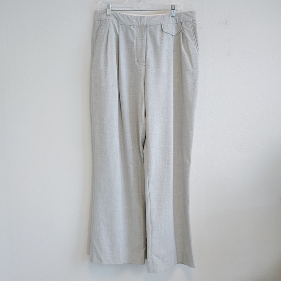 3.1 Phillip Lim Gray Virgin Wool Blend High Waisted Pants Sz 10 Quiet Luxury - Picture 1 of 11